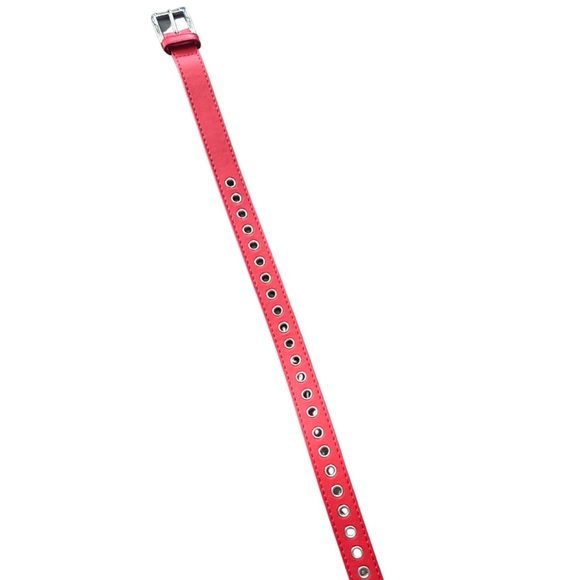Accessories - Women’s Red & Silver Grommet Belt | NWOT | O/S